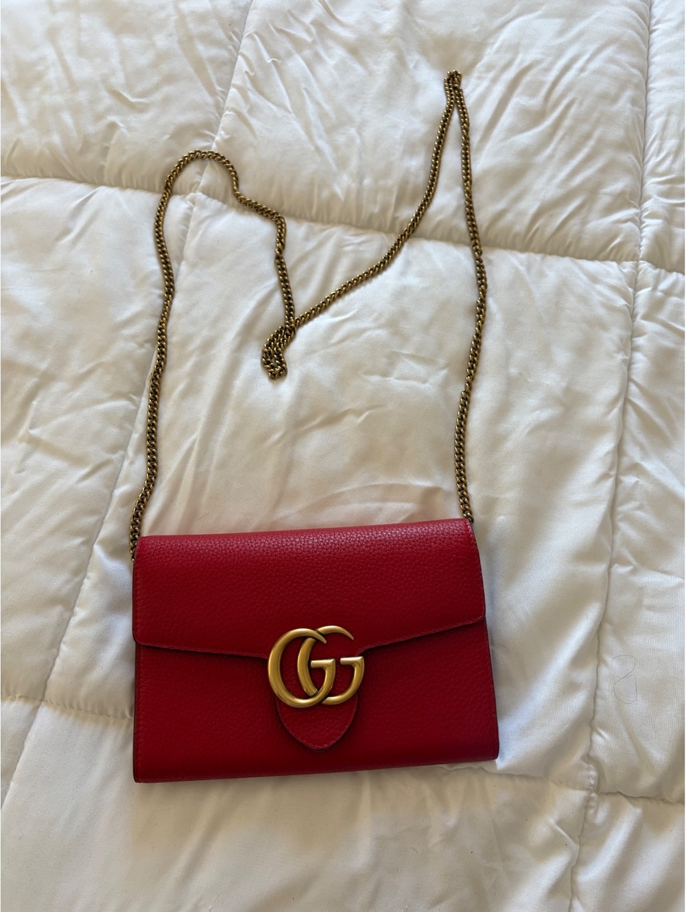 Gucci GG Marmont chain wallet
